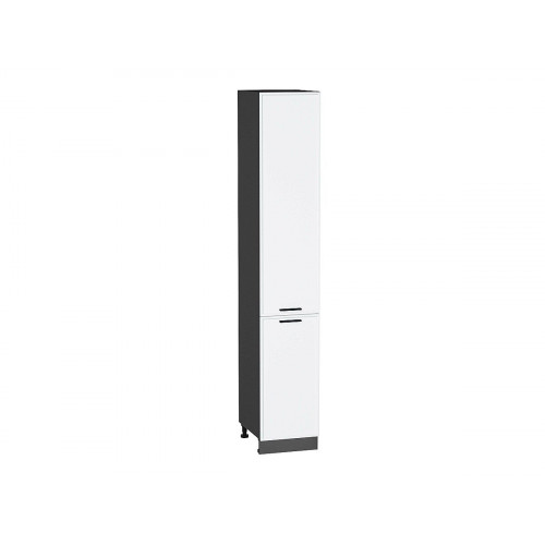 2336*400* Шкаф пенал с 2-мя дверцами Фрейм White Silk / Graphite