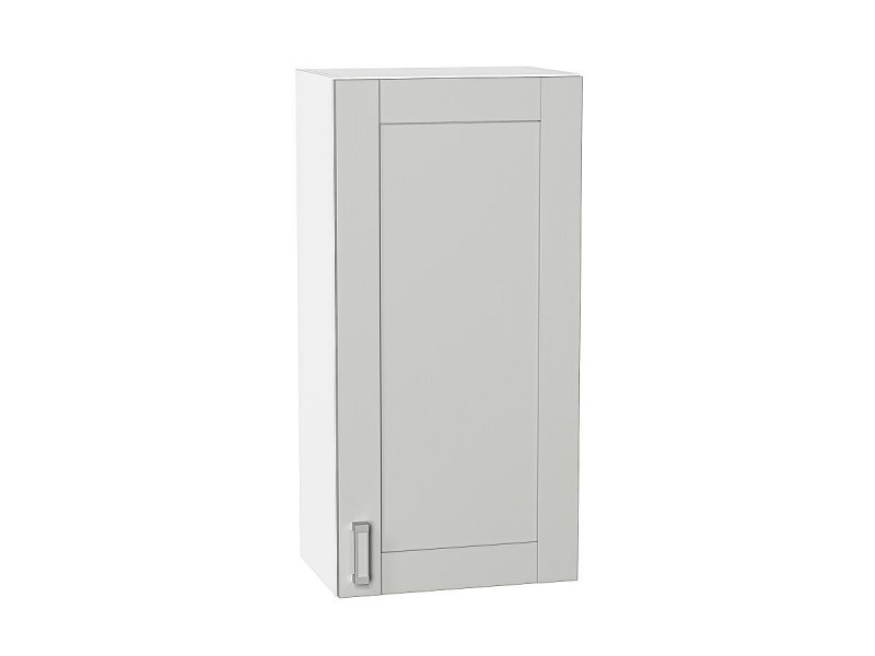 Кухня 920*450*Шкаф верхний с 1-ой дверцей Лофт Grey Silk/Белый