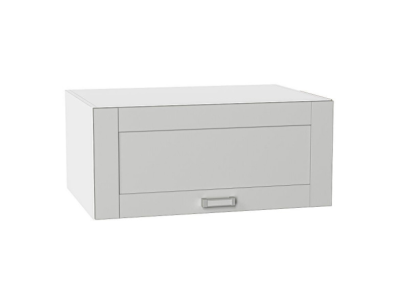 Кухня 358*800*Шкаф верхний горизонтальный глубокий Лофт Grey Silk/Белый