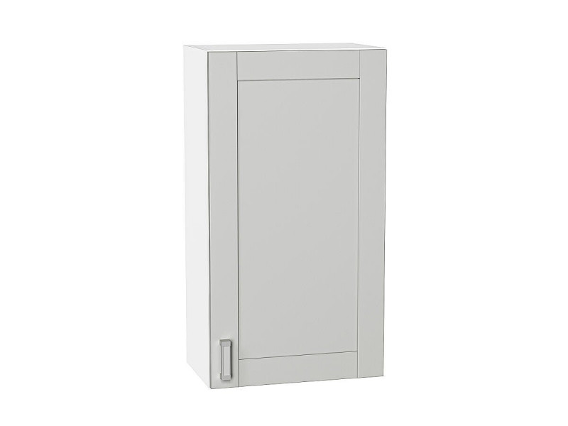Кухня 920*500*Шкаф верхний с 1-ой дверцей Лофт Grey Silk/Белый