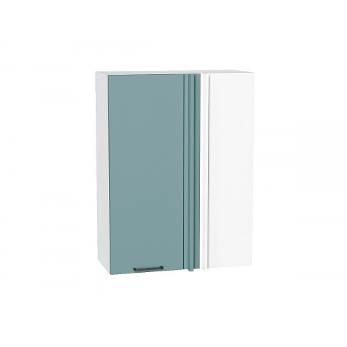 Шкаф верхний прямой угловой Флэт Grey-green In 2S Белый (920*690*345)