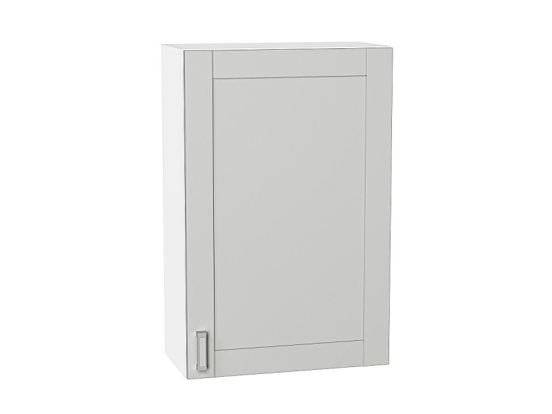Кухня 920*600*Шкаф верхний с 1-ой дверцей Лофт Grey Silk/Белый