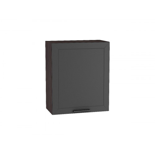 716*600* Шкаф верхний с 1-ой дверцей Глетчер Маренго Силк Graphite