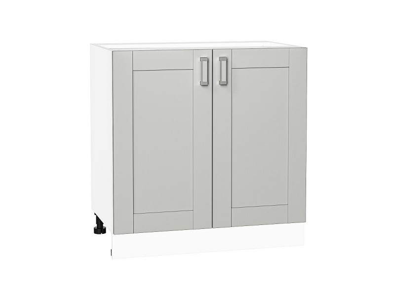 Кухня 816*800*Шкаф нижний с 2-мя дверцами Лофт Grey Silk/Белый