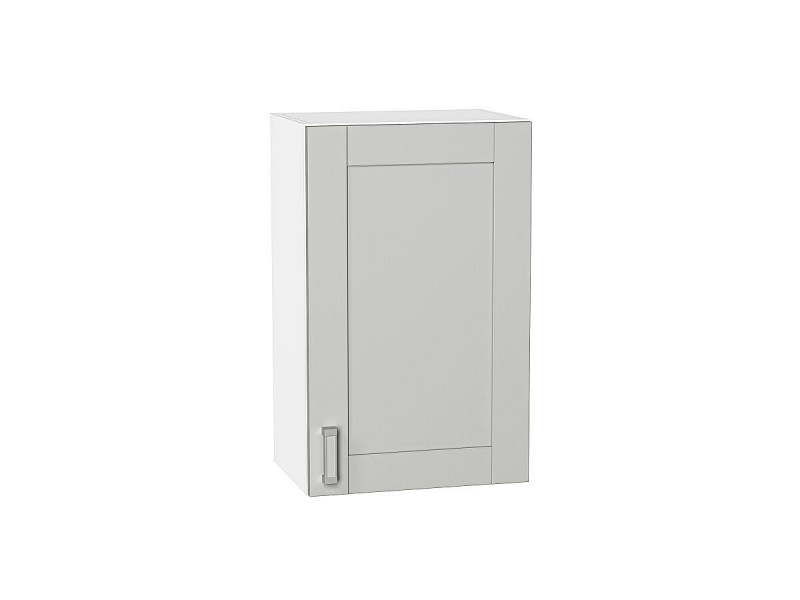 Кухня 716*450*Шкаф верхний с 1-ой дверцей Лофт Grey Silk/Белый