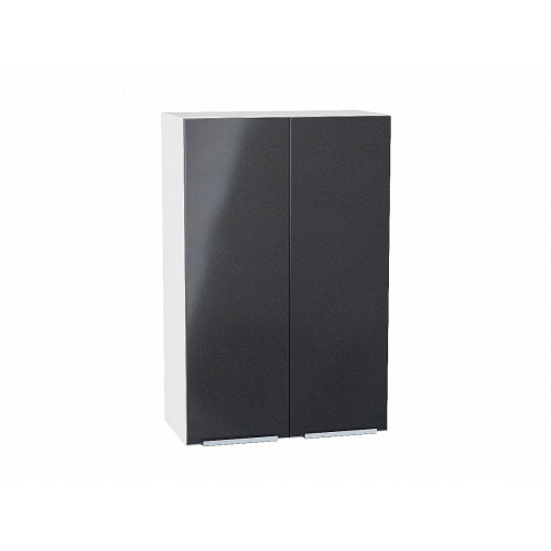 920*600* Шкаф верхний с 2-мя дверцами Фьюжн Anthracite Белый