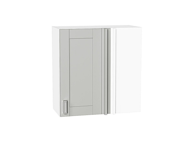 Кухня 716*700*Шкаф верхний прямой угловой Лофт Grey Silk/Белый
