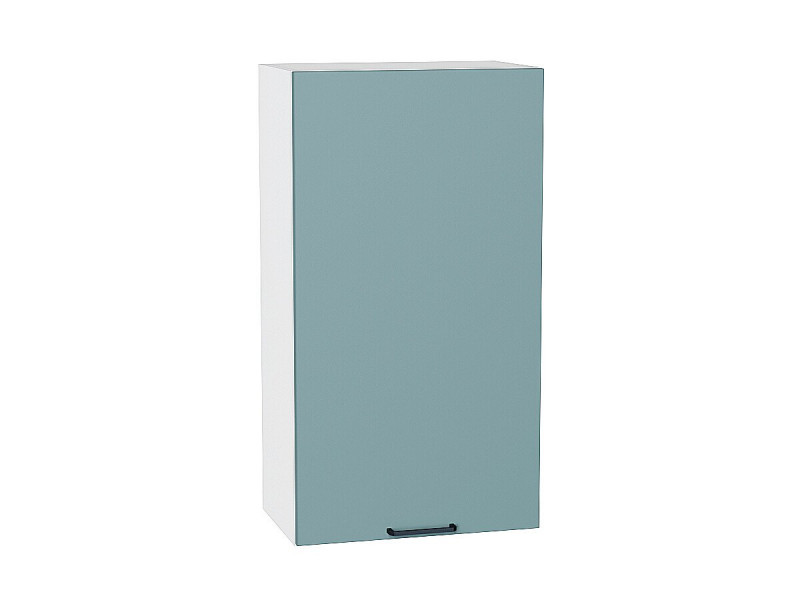 920*500* Шкаф верхний с 1-ой дверцей Флэт Grey-green In 2S Белый
