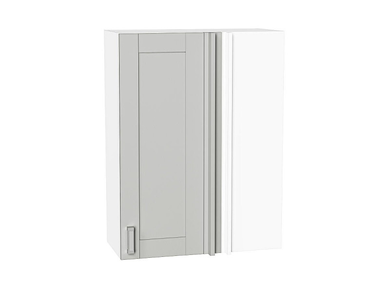 Кухня 920*700*Шкаф верхний прямой угловой Лофт Grey Silk/Белый