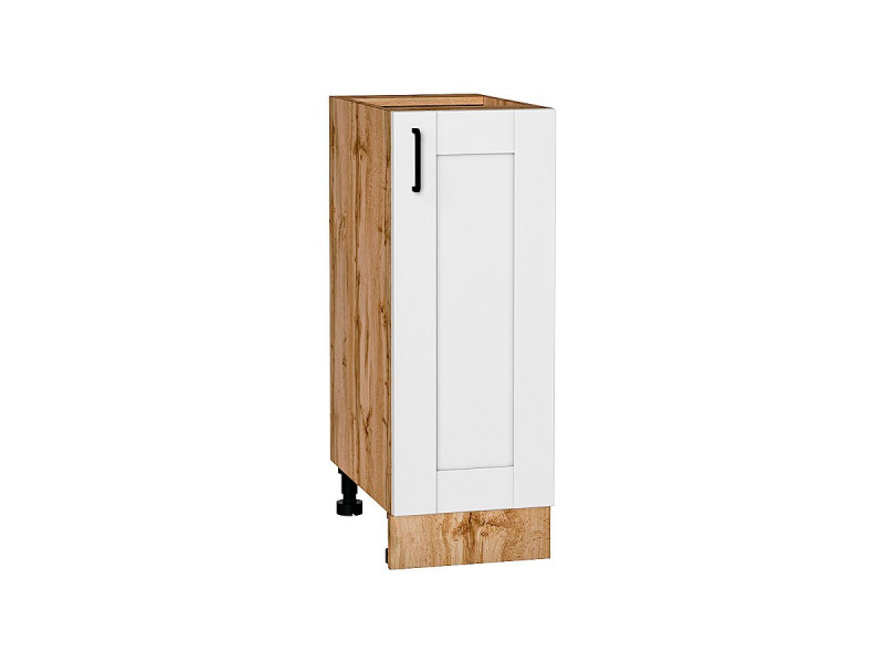 Кухня 816*300*Шкаф нижний с 1-ой дверцей Лофт Super White/Дуб Вотан