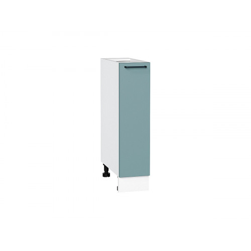 816*200* Шкаф нижний бутылочница Флэт Grey-green In 2S Белый