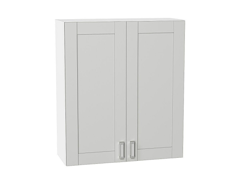 Кухня 920*800*Шкаф верхний с 2-мя дверцами Лофт Grey Silk/Белый